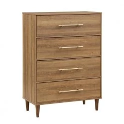 Roseville 4-Drawer Light Oak Chest of Drawers (48 in. H x 34 in. W x 17 in. D) by Furniture of America -Furniture of America Sales Store light oak furniture of america chest of drawers idf 7317a c c3 1000