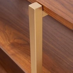 Genesis 32 in Light Walnut and Gold Wood 3-Shelf Open Bookcase by Furniture of America -Furniture of America Sales Store light walnut and gold furniture of america bookcases bookshelves idf ac6047 4f 1000