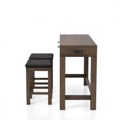 Cohasset 3-Piece Light Walnut and Gray Counter Height Dining Table Set by Furniture of America 14 Cohasset 3-Piece Light Walnut and Gray Counter Height Dining Table Set by Furniture of America -Furniture of America Sales Store light walnut and gray furniture of america dining room sets idf 3792pt 3pk 4f 1000