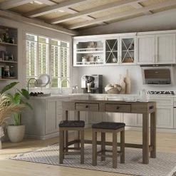 Cohasset 3-Piece Light Walnut and Gray Counter Height Dining Table Set by Furniture of America 12 Cohasset 3-Piece Light Walnut and Gray Counter Height Dining Table Set by Furniture of America -Furniture of America Sales Store light walnut and gray furniture of america dining room sets idf 3792pt 3pk 66 1000