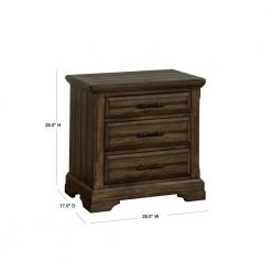 Lorreta 3-Drawer Light Walnut Nightstand by Furniture of America 9 Lorreta 3-Drawer Light Walnut Nightstand by Furniture of America -Furniture of America Sales Store light walnut furniture of america nightstands idf 7894n 40 1000