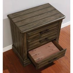 Lorreta 3-Drawer Light Walnut Nightstand by Furniture of America 11 Lorreta 3-Drawer Light Walnut Nightstand by Furniture of America -Furniture of America Sales Store light walnut furniture of america nightstands idf 7894n 4f 1000
