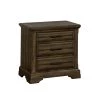 Lorreta 3-Drawer Light Walnut Nightstand by Furniture of America