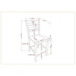 Calliger Live Edge Oak and Sea White Counter Height Side Chair (Set of 2) by Furniture of America -Furniture of America Sales Store live edge oak and sea white furniture of america dining chairs idf 3125wh pc 76 1000