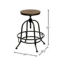 Dirk 24 in. Medium Oak Bar Stool (Set of 2) by Furniture of America 8 Dirk 24 in. Medium Oak Bar Stool (Set of 2) by Furniture of America -Furniture of America Sales Store medium oak and black furniture of america bar stools idf 3803pc 40 1000