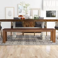 Sunniva Natural Mango Wood Dining Bench 68 W x 16 D x 17.5 H by Furniture of America 11 Sunniva Natural Mango Wood Dining Bench 68 W x 16 D x 17.5 H by Furniture of America -Furniture of America Sales Store natural furniture of america dining benches idf 51032 31 1000