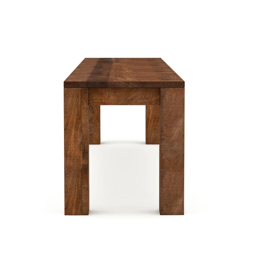 Sunniva Natural Mango Wood Dining Bench 68 W x 16 D x 17.5 H by Furniture of America 4 Sunniva Natural Mango Wood Dining Bench 68 W x 16 D x 17.5 H by Furniture of America - Image 4