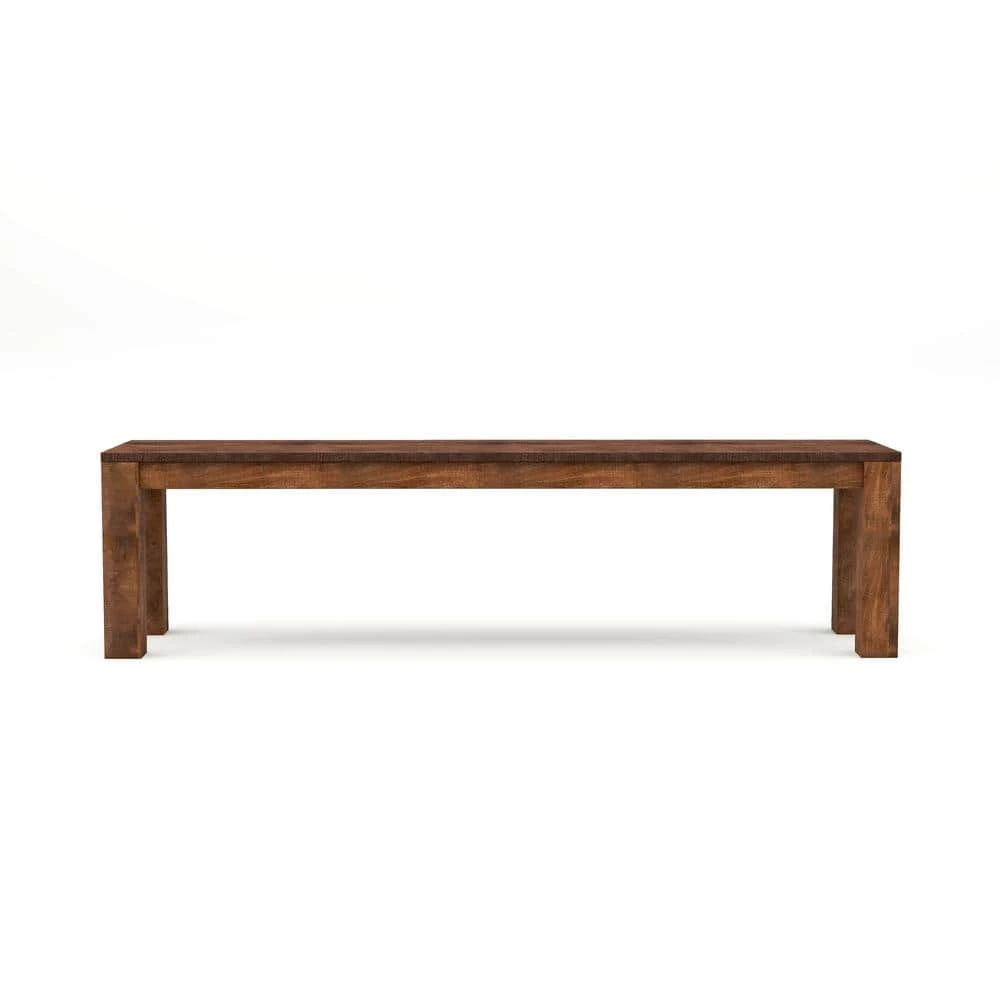 Sunniva Natural Mango Wood Dining Bench 68 W x 16 D x 17.5 H by Furniture of America 2 Sunniva Natural Mango Wood Dining Bench 68 W x 16 D x 17.5 H by Furniture of America - Image 2