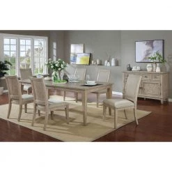 Edgewater Natural Tone and Beige Side Chairs (Set of 2) by Furniture of America 9 Edgewater Natural Tone and Beige Side Chairs (Set of 2) by Furniture of America -Furniture of America Sales Store natural tone and beige furniture of america dining chairs idf 3786sc 31 1000