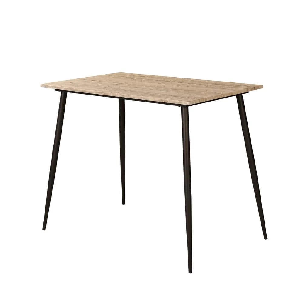 Melsin 5-Piece Natural Tone and Bronze Counter Height Table Set by Furniture of America 5 Melsin 5-Piece Natural Tone and Bronze Counter Height Table Set by Furniture of America - Image 5