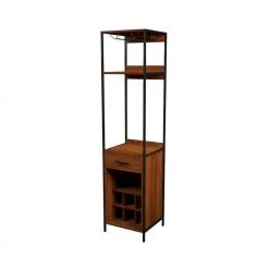 Acadian 6-Bottle Natural Free Standing Wine Rack by Furniture of America