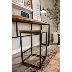 Homeville 25 in. Natural Tone Backless Steel Bar Stool by Furniture of America -Furniture of America Sales Store natural tone furniture of america bar stools idf 51024 1f 1000