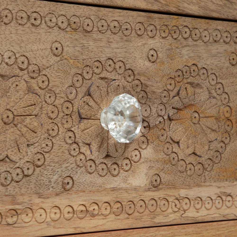 Kirkwood 2-Drawer Natural Tone Nightstand (21.75 in. H x 21.5 in. W x 13.75 in. D) by Furniture of America 7 Kirkwood 2-Drawer Natural Tone Nightstand (21.75 in. H x 21.5 in. W x 13.75 in. D) by Furniture of America - Image 7