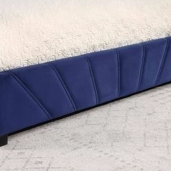 Kimjoy Blue Wood Frame Full Platform Bed with Storage by Furniture of America -Furniture of America Sales Store navy furniture of america platform beds idf 7246nv f a0 1000