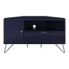 Chappa 41.38 in. Navy Corner TV Stand Fits TV's up to 47.58 in. with Open Shelf by Furniture of America