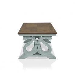 Myrtle 50 in. Oak/Antique Blue Large Rectangle Wood Coffee Table by Furniture of America 8 Myrtle 50 in. Oak/Antique Blue Large Rectangle Wood Coffee Table by Furniture of America -Furniture of America Sales Store oak and antique blue furniture of america coffee tables idf 4663bl c 4f 1000