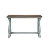 Myrtle 50 in. Oak/Antique Blue Standard Rectangle Wood Console Table with Storage by Furniture of America