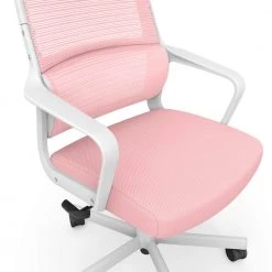 Elkorn Pink Fabric Ergonomic Swivel Office Chair by Furniture of America -Furniture of America Sales Store pink furniture of america ergonomic chairs idf 6030 pk fa 1000 1