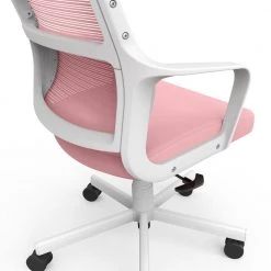 Elkorn Pink Fabric Ergonomic Swivel Office Chair by Furniture of America -Furniture of America Sales Store pink furniture of america ergonomic chairs idf 6030 pk fa 1000