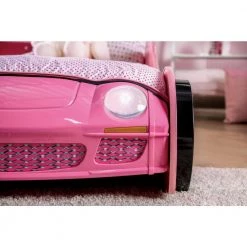 Meera Pink Twin Race Car Bed by Furniture of America 20 Meera Pink Twin Race Car Bed by Furniture of America -Furniture of America Sales Store pink furniture of america kids beds idf 7642 76 1000