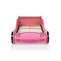 Meera Pink Twin Race Car Bed by Furniture of America 15 Meera Pink Twin Race Car Bed by Furniture of America -Furniture of America Sales Store pink furniture of america kids beds idf 7642 c3 1000