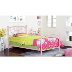 Lelands Pink Twin Panel Bed by Furniture of America 5 Lelands Pink Twin Panel Bed by Furniture of America -Furniture of America Sales Store pink furniture of america kids beds idf 7706pk 31 1000