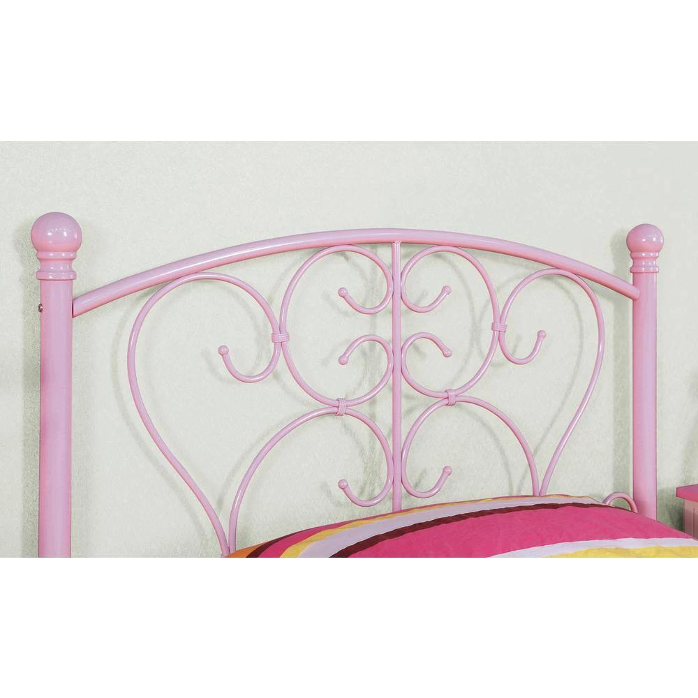 Lelands Pink Twin Panel Bed by Furniture of America 2 Lelands Pink Twin Panel Bed by Furniture of America - Image 2
