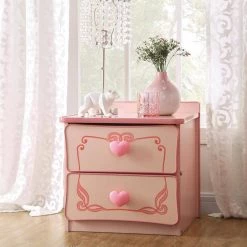 Mikelsen 2-Drawer Pink Nightstand by Furniture of America -Furniture of America Sales Store pink furniture of america nightstands idf 7631n 31 1000