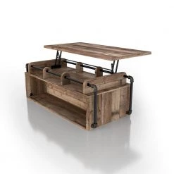 Beah 52 in. Reclaimed Barnwood Large Rectangle Wood Coffee Table with Lift Top by Furniture of America 16 Beah 52 in. Reclaimed Barnwood Large Rectangle Wood Coffee Table with Lift Top by Furniture of America -Furniture of America Sales Store reclaimed barnwood furniture of america coffee tables ynj 1996c39 76 1000