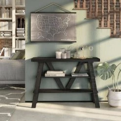 Novah 47 in W. Reclaimed Black Oak 33 in H. Rectangle PB Console Table by Furniture of America 13 Novah 47 in W. Reclaimed Black Oak 33 in H. Rectangle PB Console Table by Furniture of America -Furniture of America Sales Store reclaimed black oak furniture of america console tables ynj 2190c40 31 1000