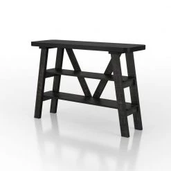 Novah 47 in W. Reclaimed Black Oak 33 in H. Rectangle PB Console Table by Furniture of America 10 Novah 47 in W. Reclaimed Black Oak 33 in H. Rectangle PB Console Table by Furniture of America -Furniture of America Sales Store reclaimed black oak furniture of america console tables ynj 2190c40 4f 1000