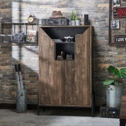 Howerton Reclaimed Oak Shoe Cabinet with Double Doors by Furniture of America -Furniture of America Sales Store reclaimed oak furniture of america accent cabinets fgi 1869c25 31 1000