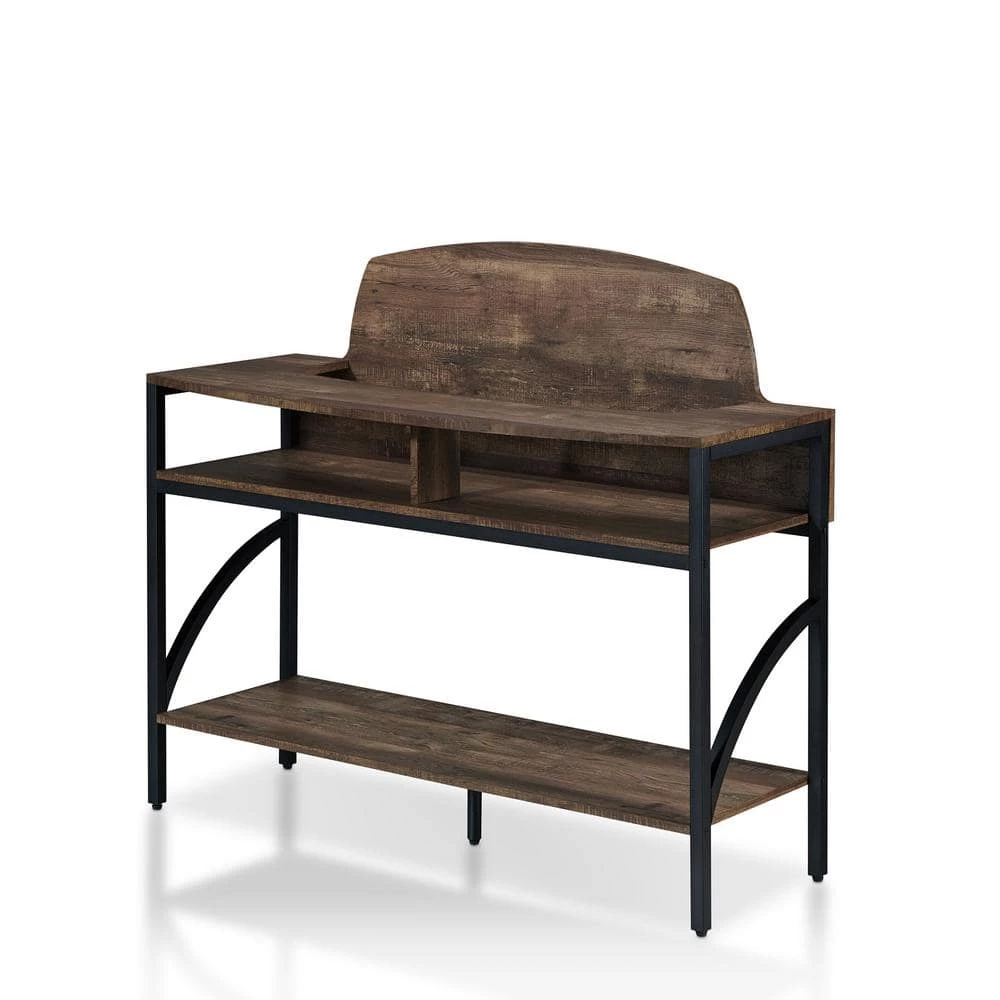 Christoff Reclaimed Oak Console Table by Furniture of America 3 Christoff Reclaimed Oak Console Table by Furniture of America - Image 3
