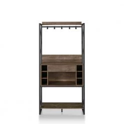 Grazellia Reclaimed Oak Baker's Rack with 4-Shelves by Furniture of America -Furniture of America Sales Store reclaimed oak furniture of america baker s racks ynj 18715c25 1f 1000