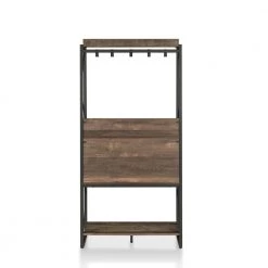 Grazellia Reclaimed Oak Baker's Rack with 4-Shelves by Furniture of America -Furniture of America Sales Store reclaimed oak furniture of america baker s racks ynj 18715c25 4f 1000