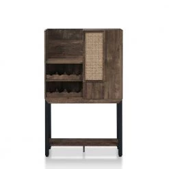 Mangoro 8-Bottle Reclaimed Oak Wine Cabinet by Furniture of America -Furniture of America Sales Store reclaimed oak furniture of america bar cabinets fgi 18711c25 31 1000