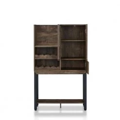Mangoro 8-Bottle Reclaimed Oak Wine Cabinet by Furniture of America -Furniture of America Sales Store reclaimed oak furniture of america bar cabinets fgi 18711c25 77 1000