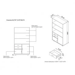 Geraldimo 69.8 in. Reclaimed Oak Wood 5-Shelf Accent Bookcase by Furniture of America 14 Geraldimo 69.8 in. Reclaimed Oak Wood 5-Shelf Accent Bookcase by Furniture of America -Furniture of America Sales Store reclaimed oak furniture of america bookcases bookshelves fgi 1787c25 76 1000