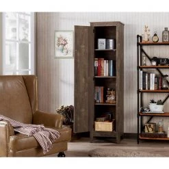 Barnabus 70.86 in. Reclaimed Oak Wood 4-Shelf Accent Bookcase by Furniture of America -Furniture of America Sales Store reclaimed oak furniture of america bookcases bookshelves fgi 1883c25 fa 1000