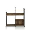 Verdana 47.24 in. Wide Reclaimed Oak 6-Shelf Standard Bookcase by Furniture of America