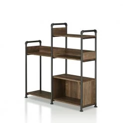 Verdana 47.24 in. Wide Reclaimed Oak 6-Shelf Standard Bookcase by Furniture of America 10 Verdana 47.24 in. Wide Reclaimed Oak 6-Shelf Standard Bookcase by Furniture of America -Furniture of America Sales Store reclaimed oak furniture of america bookcases bookshelves ynj 1983c25 c3 1000