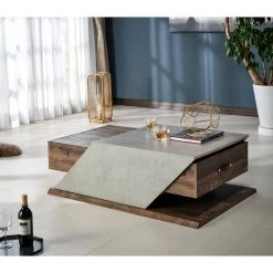 Drury 48 in. Reclaimed Oak Large Rectangle Wood Coffee Table with Lift Top by Furniture of America -Furniture of America Sales Store reclaimed oak furniture of america coffee tables fgi 1890c25 c3 1000