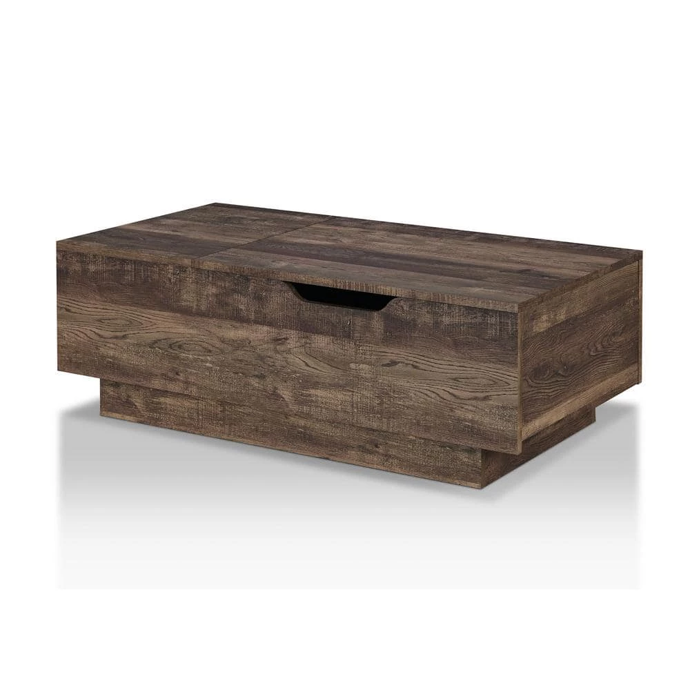 Klondike 47.32 in. Reclaimed Oak Rectangle Wood Coffee Table with Lift Top by Furniture of America 2 Klondike 47.32 in. Reclaimed Oak Rectangle Wood Coffee Table with Lift Top by Furniture of America - Image 2