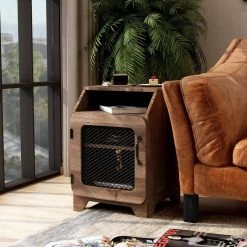 Oren Reclaimed Oak 3-Shelf End Table by Furniture of America -Furniture of America Sales Store reclaimed oak furniture of america end side tables hfw 19900c25 31 1000