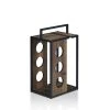 Laurel Hill 3-Bottle Brown Wine Rack by Furniture of America