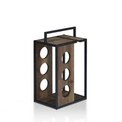 Laurel Hill 3-Bottle Brown Wine Rack by Furniture of America