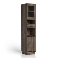Coopern Reclaimed Oak 4-Shelf tv Tower by Furniture of America