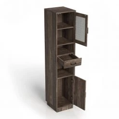 Coopern Reclaimed Oak 4-Shelf tv Tower by Furniture of America -Furniture of America Sales Store reclaimed oak furniture of america media storage hfw 1697c25 tr c3 1000