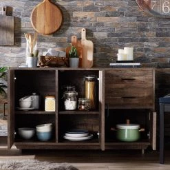 Antsirabe Reclaimed Oak Buffet Server with Adjustable Cabinet Shelves by Furniture of America 10 Antsirabe Reclaimed Oak Buffet Server with Adjustable Cabinet Shelves by Furniture of America -Furniture of America Sales Store reclaimed oak furniture of america sideboards buffet tables fgi 17701c25 c3 1000