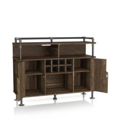 Yeselin Reclaimed Oak Buffet with 2 Shelves by Furniture of America -Furniture of America Sales Store reclaimed oak furniture of america sideboards buffet tables ynj 2074c25 4f 1000